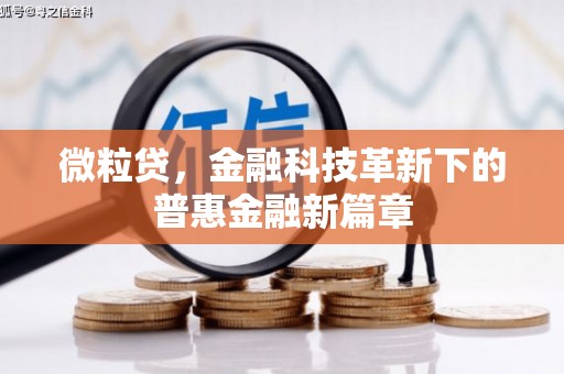 东明微粒贷，金融科技革新下的普惠金融新篇章