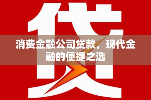 万全消费金融公司贷款，现代金融的便捷之选