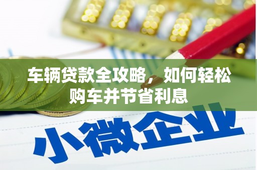 乌伊岭车辆贷款全攻略，如何轻松购车并节省利息