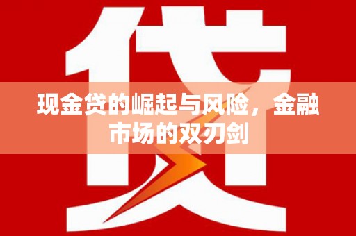 芙蓉现金贷的崛起与风险，金融市场的双刃剑