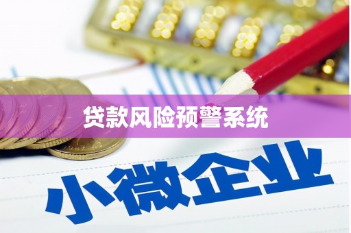 会同贷款风险预警系统