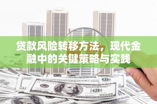 石嘴山贷款风险转移方法，现代金融中的关键策略与实践