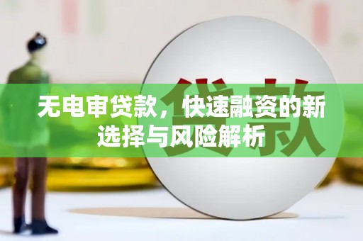 松滋无电审贷款，快速融资的新选择与风险解析