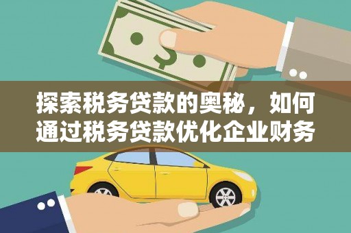 苑里探索税务贷款的奥秘，如何通过税务贷款优化企业财务