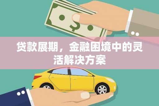 富民贷款展期，金融困境中的灵活解决方案