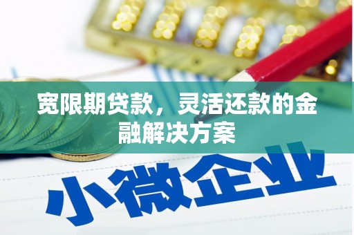淮上宽限期贷款，灵活还款的金融解决方案