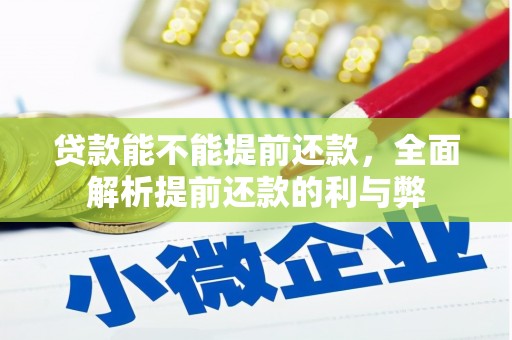 关山贷款能不能提前还款，全面解析提前还款的利与弊