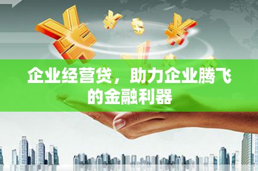 余杭企业经营贷，助力企业腾飞的金融利器