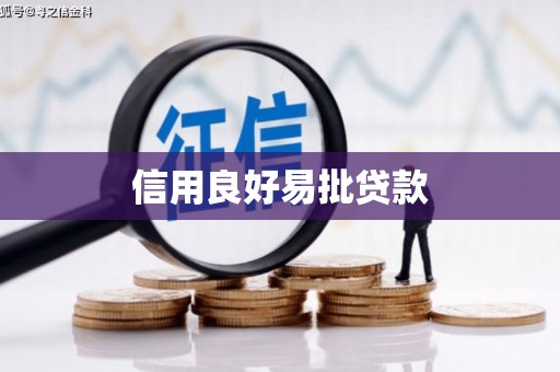 增城信用良好易批贷款