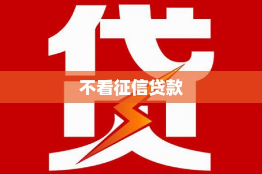 浈江不看征信贷款