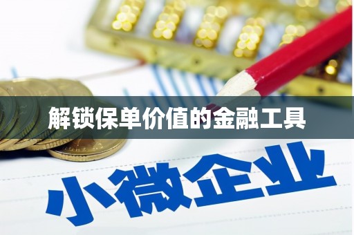 阜城解锁保单价值的金融工具